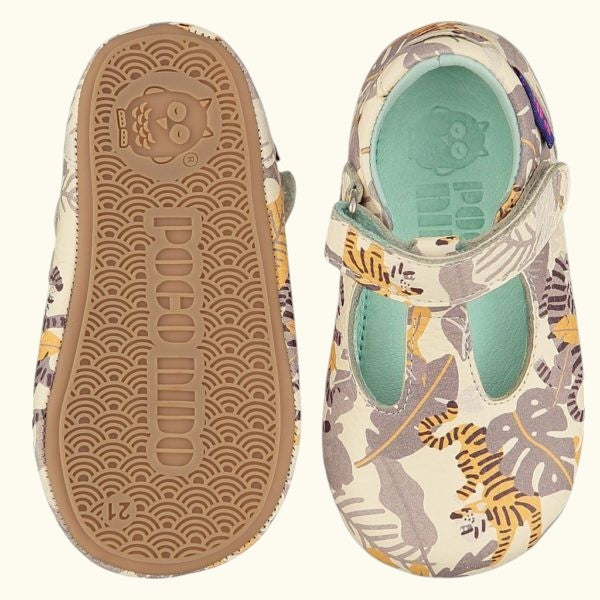 Mighty Shoes Tonal Tiger T Bar Poco Nido