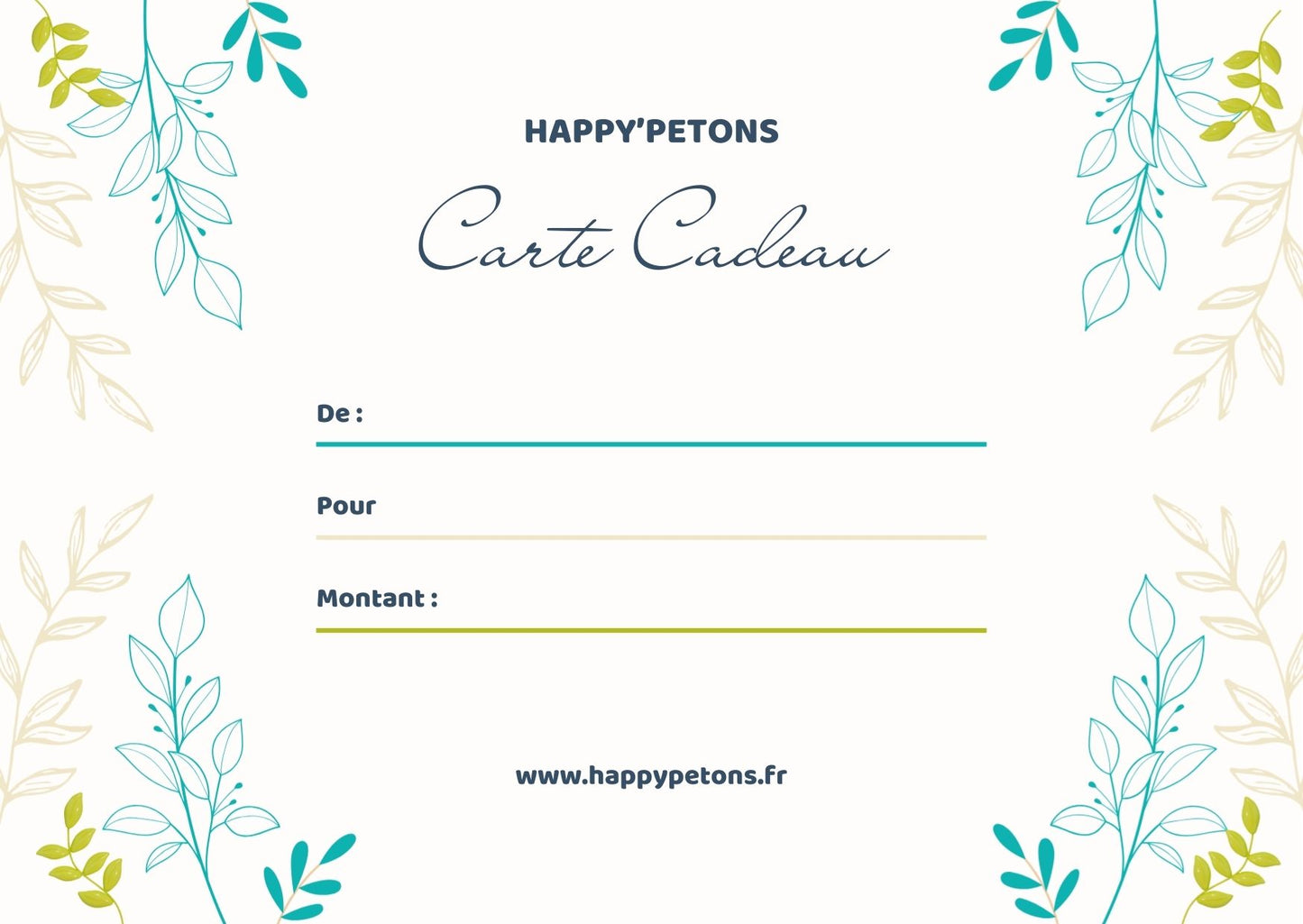 Carte cadeau Adultes