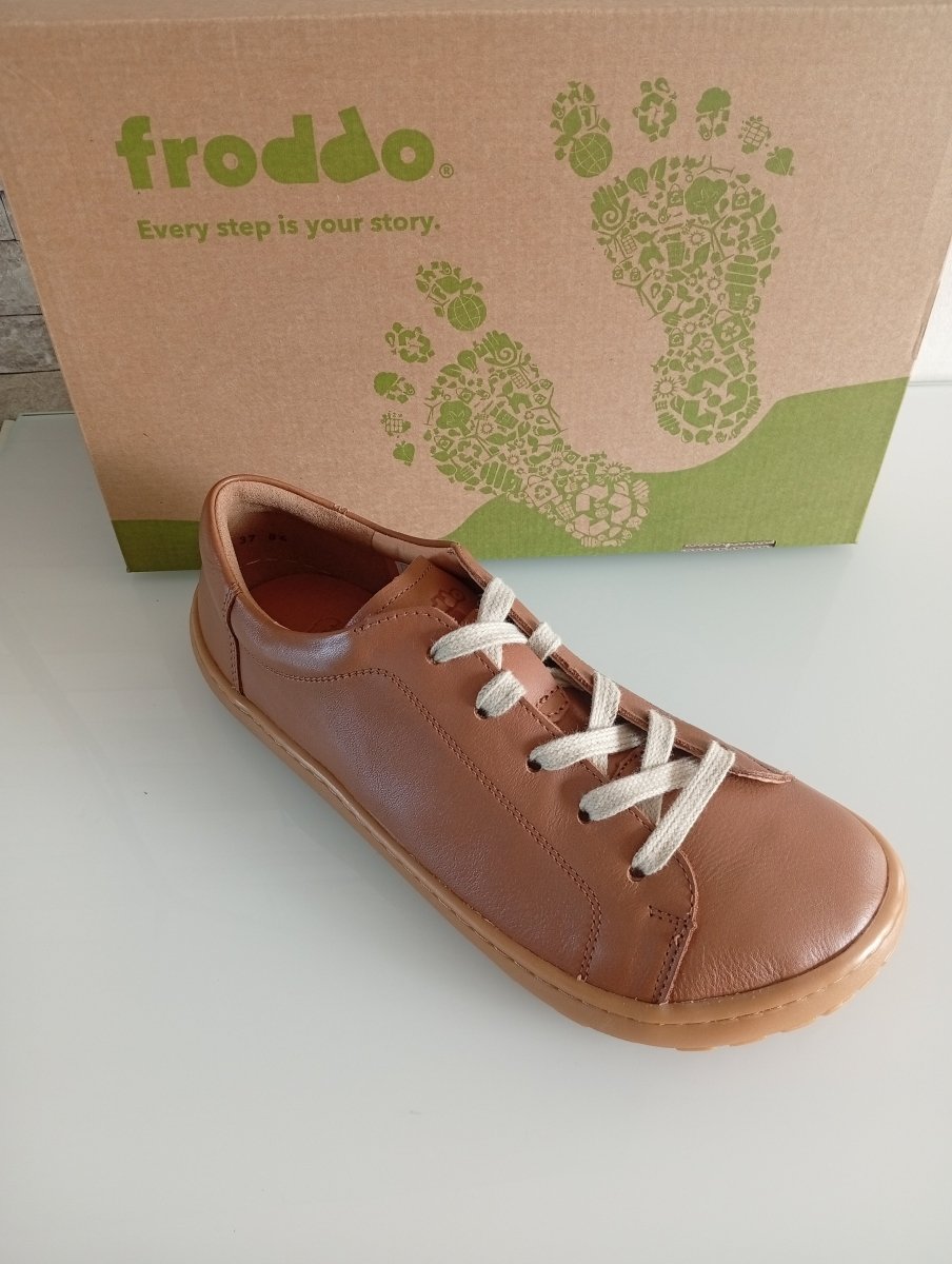 Baskets Barefoot Froddo Camel - Happy'Petons