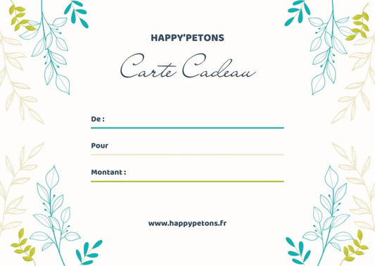 Carte cadeau Adultes - Happy'Petons