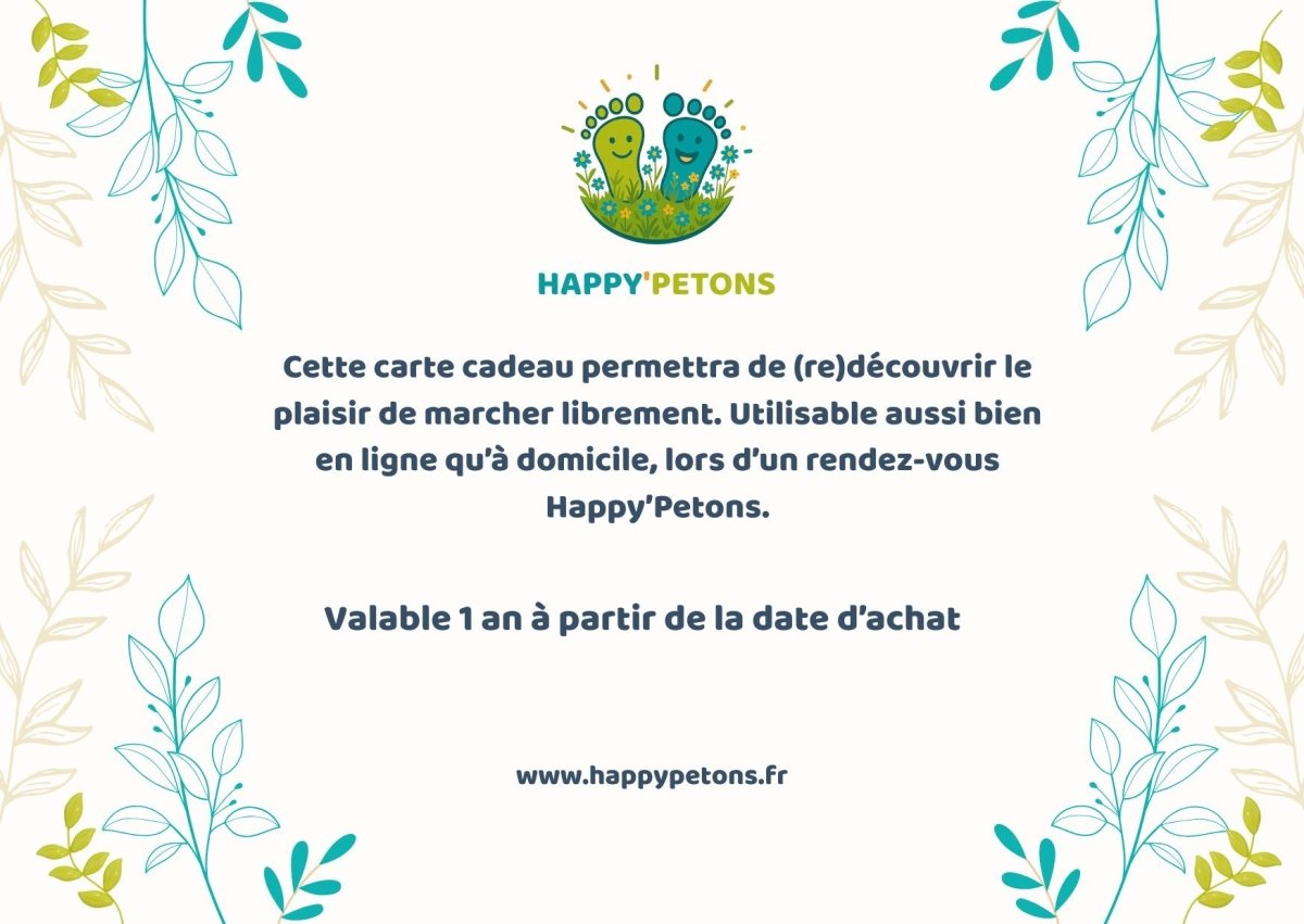 Carte cadeau Adultes - Happy'Petons