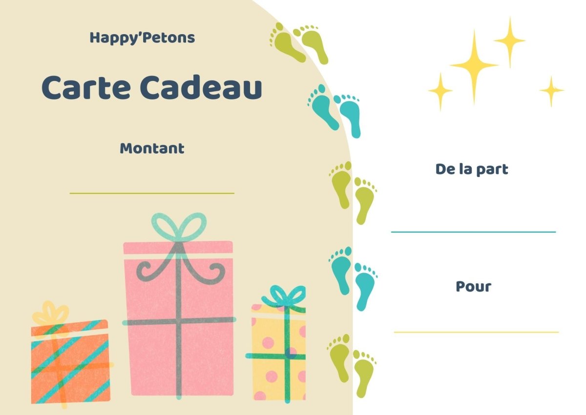 Carte cadeau Enfants - Happy'Petons