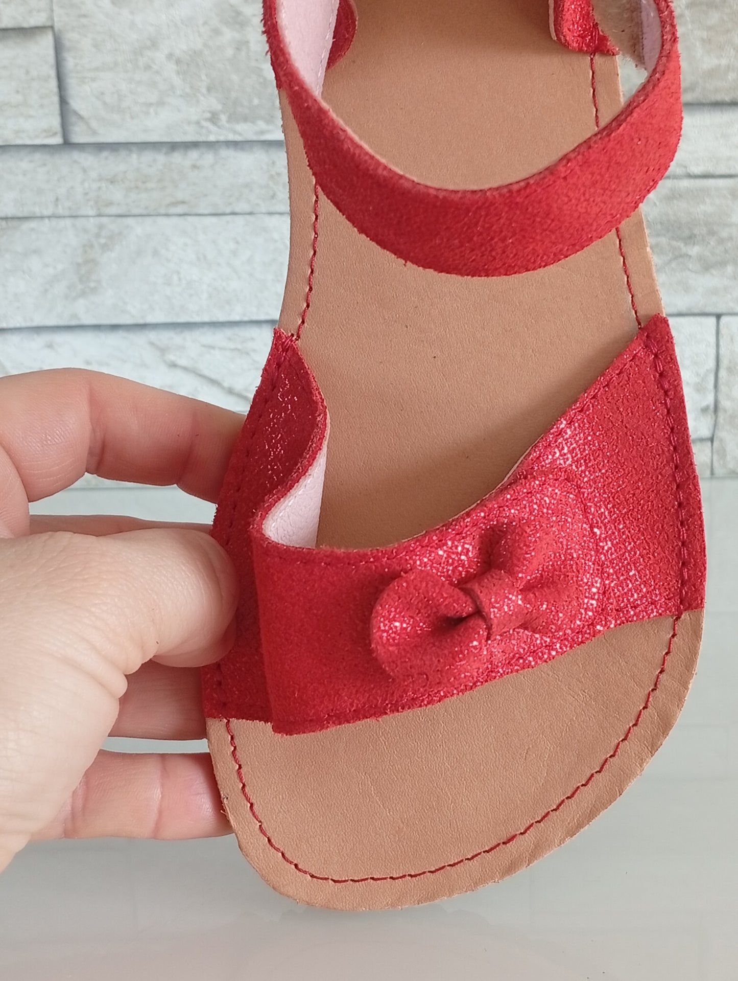 Sandales barefoot Cozy Red – Kids Toes