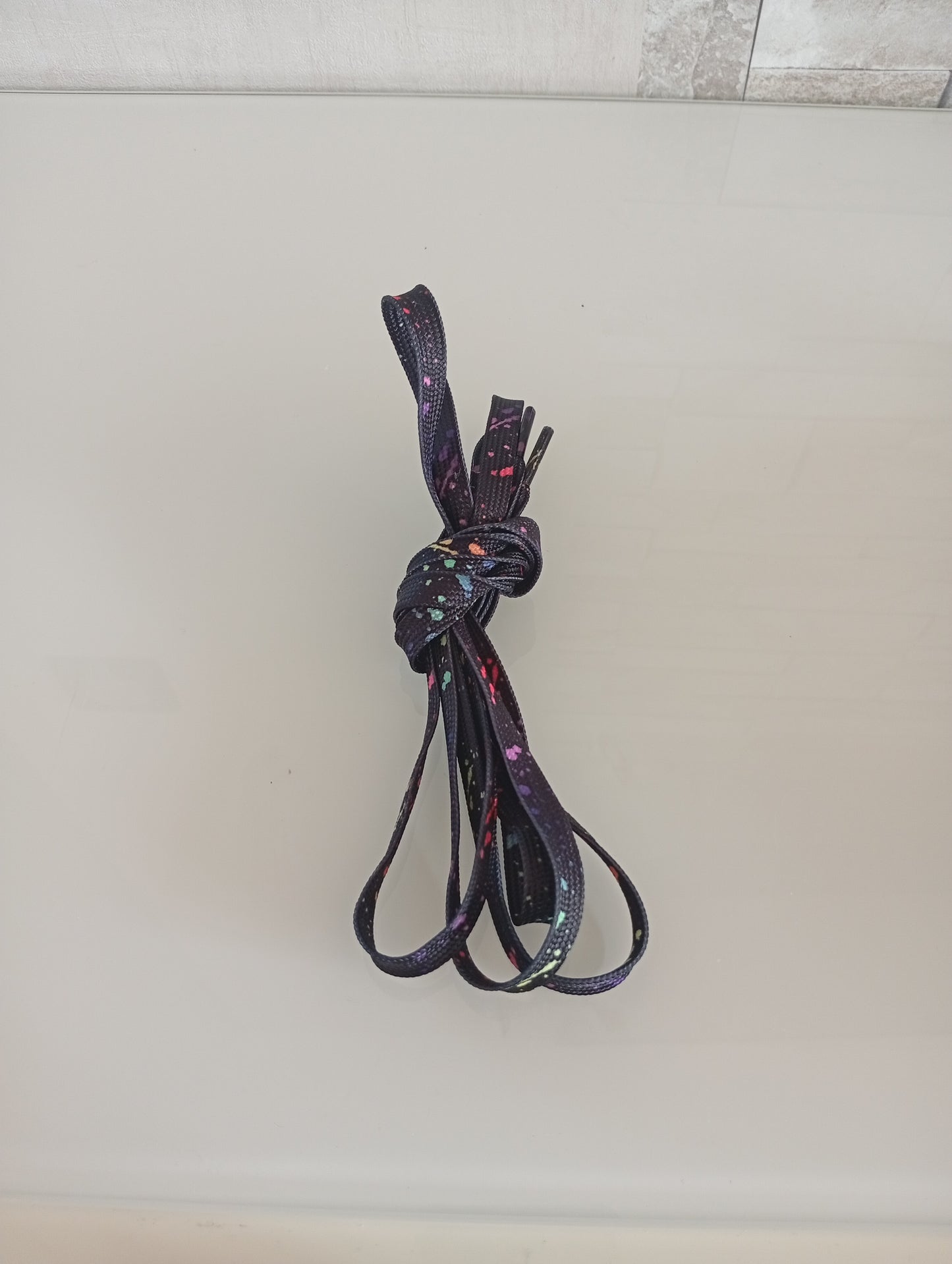 Lacets Encre Eclaboussé