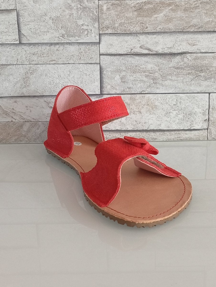 Sandales barefoot Toes - Cozy Red - Happy'Petons