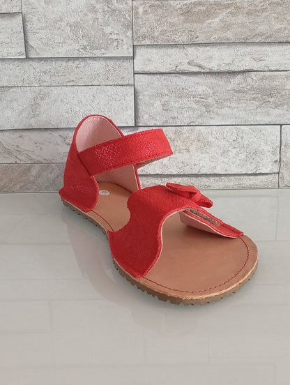 Sandales barefoot Toes - Cozy Red - Happy'Petons